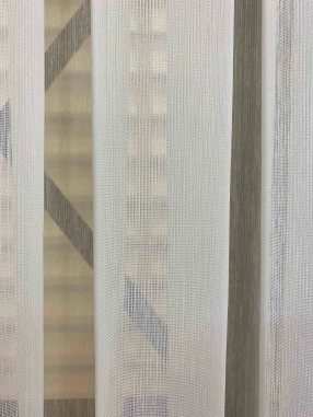 Paris Bambu Düz Sade Tül Perde