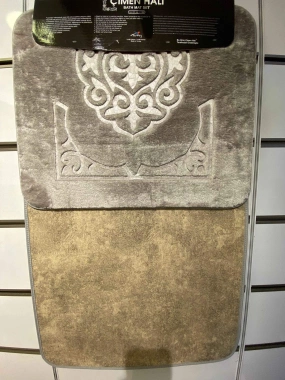 River Home İkili Banyo Paspası Açık Gri