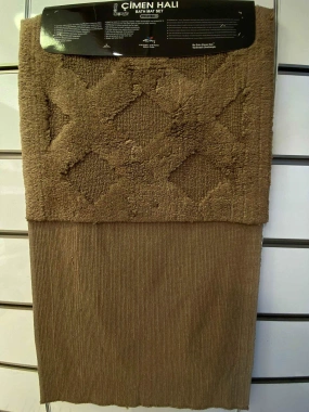 River Home İkili Banyo Paspası Kahve