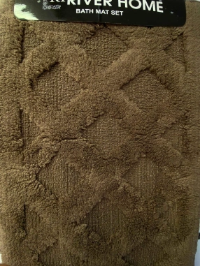 River Home İkili Banyo Paspası Kahve