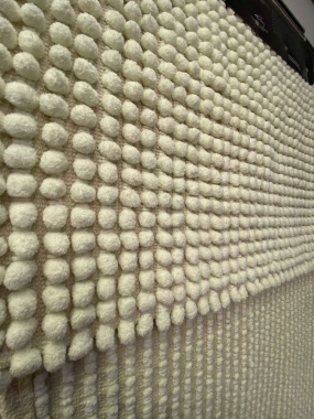 River Home İkili Dekoratif Banyo Paspası Krem