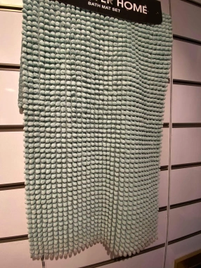 River Home İkili Dekoratif Banyo Paspası Yeşil