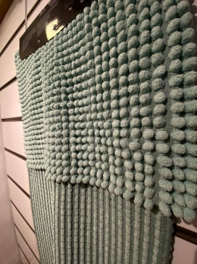 River Home İkili Dekoratif Banyo Paspası Yeşil