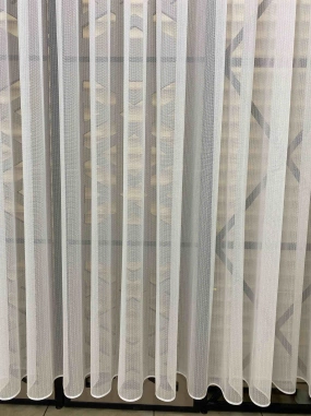 Tulipa Sedef Düz Çizgili Tül Perde