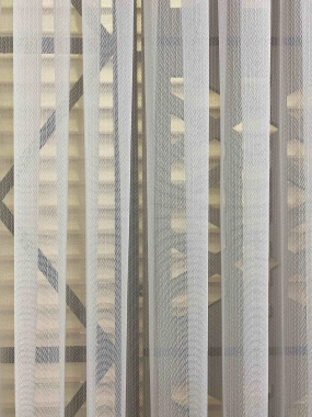 Tulipa Sedef Düz Çizgili Tül Perde