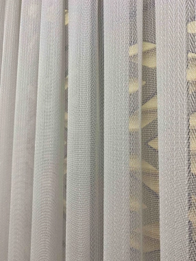 Tulipa Sedef Düz Çizgili Tül Perde