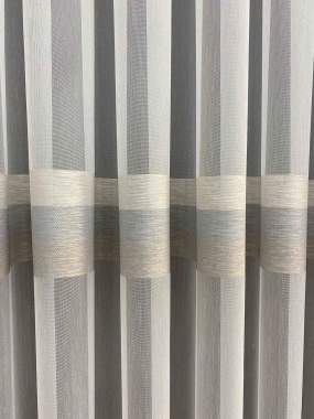 Şerit Detaylı Modern Tül Perde