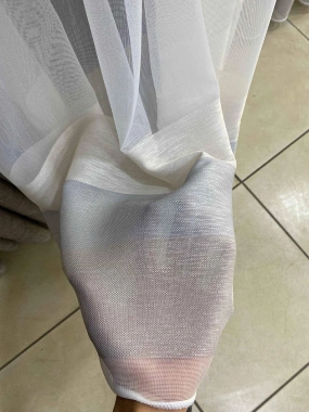 Şerit Detaylı Modern Tül Perde